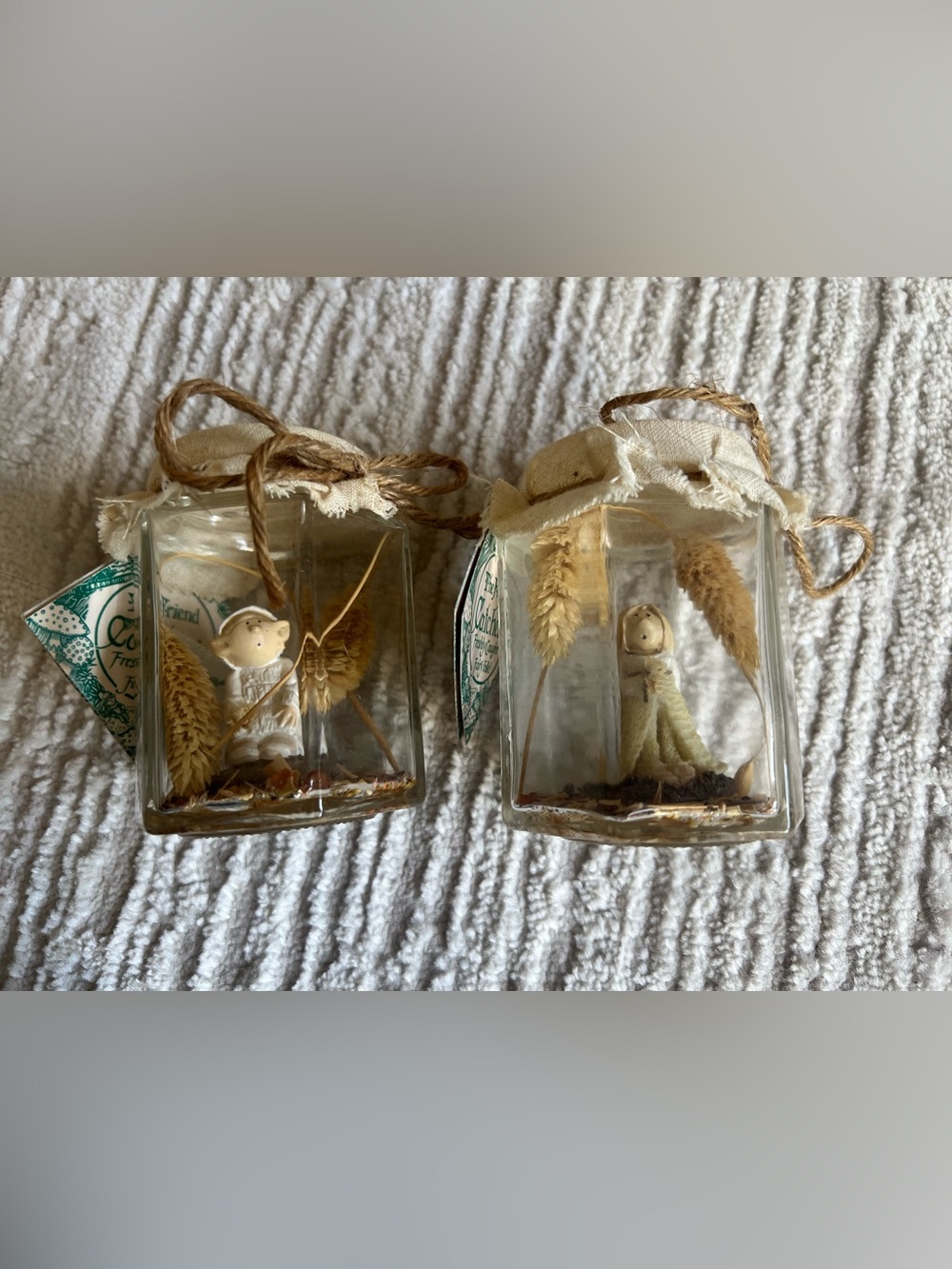 The Friend Catchers Miniature Fairy Glass Jars with Natural Dried Accents